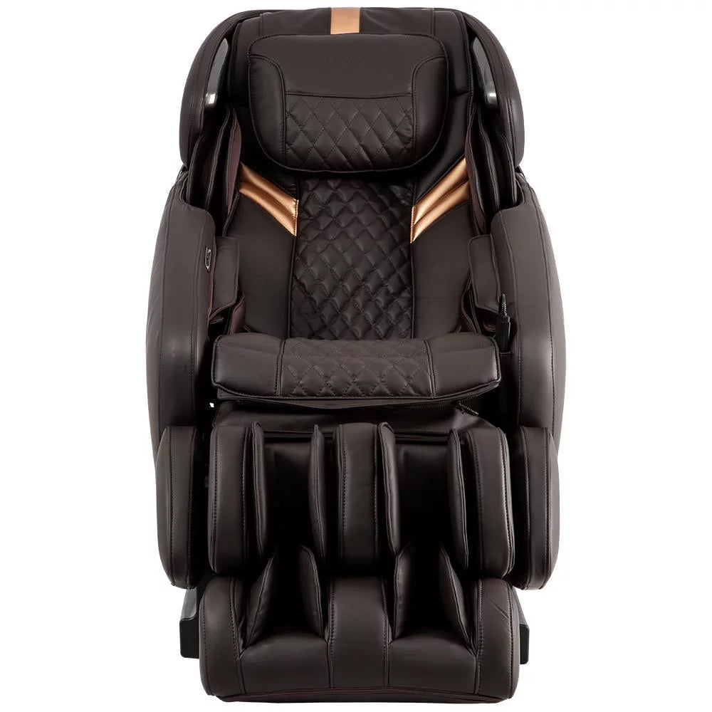 "Admiral Zero Gravity Massage Chair - Ultimate Relaxation with LED Light Control and 16 Auto Massage Programs in Brown"