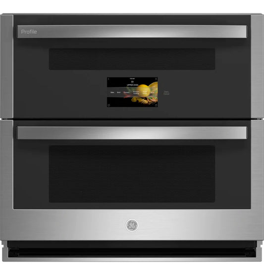 "5 Cu. Ft Double Wall Oven with Self-Cleaning Feature and Convection Technology"