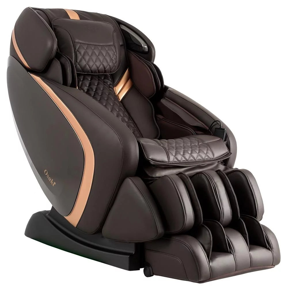 "Admiral Zero Gravity Massage Chair - Ultimate Relaxation with LED Light Control and 16 Auto Massage Programs in Brown"