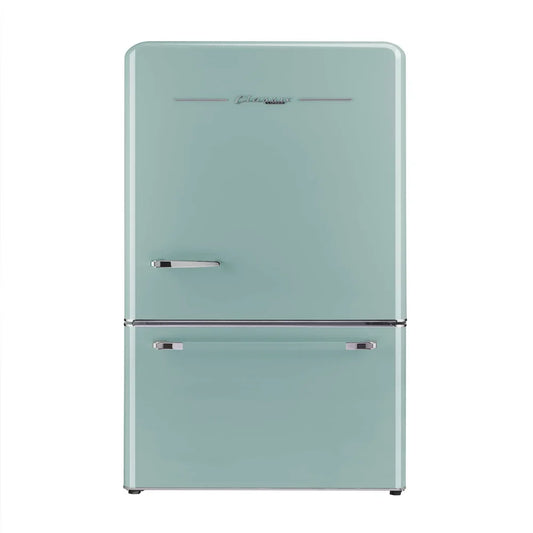 Retro Chic 30" Bottom Freezer Refrigerator, Energy Efficient