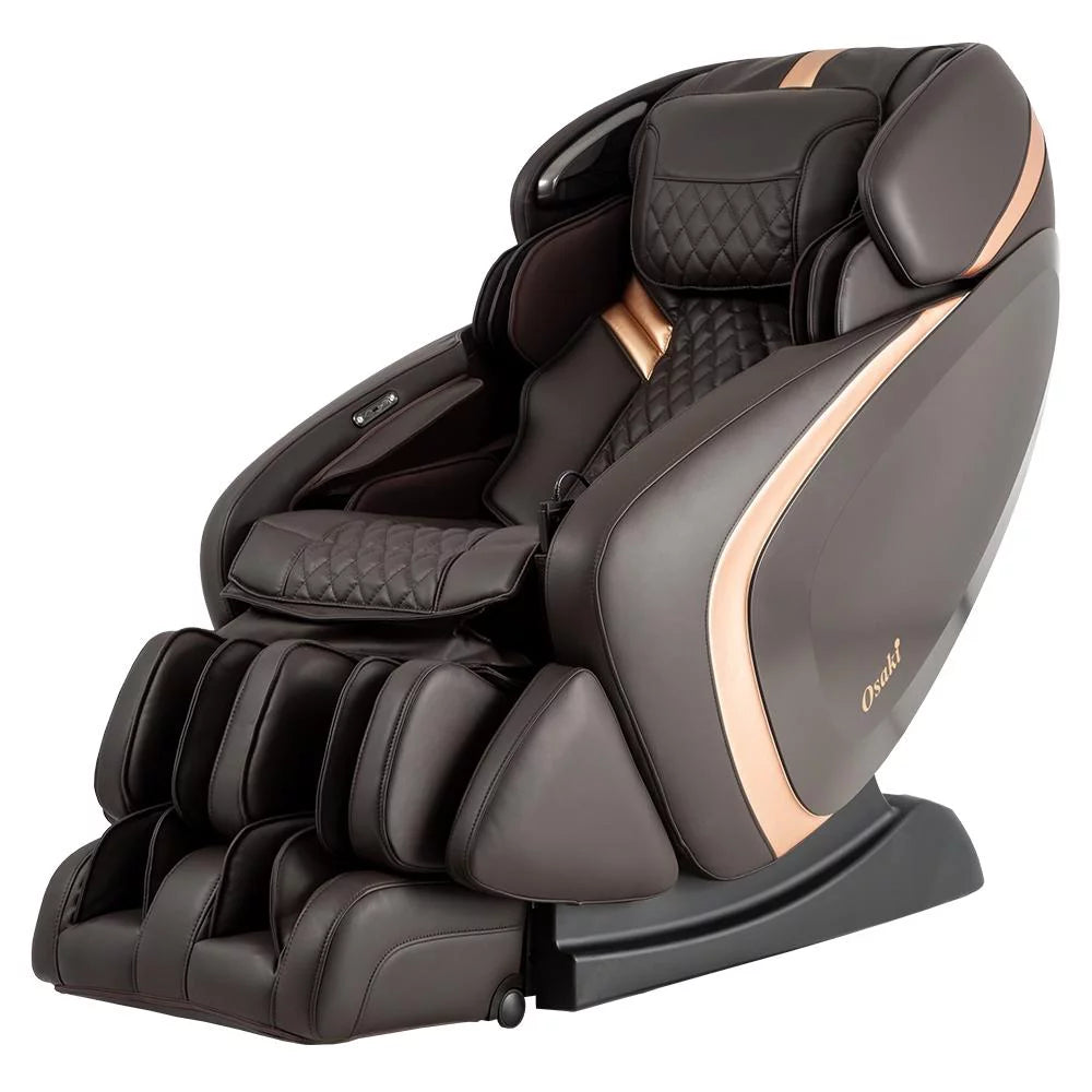 "Admiral Zero Gravity Massage Chair - Ultimate Relaxation with LED Light Control and 16 Auto Massage Programs in Brown"