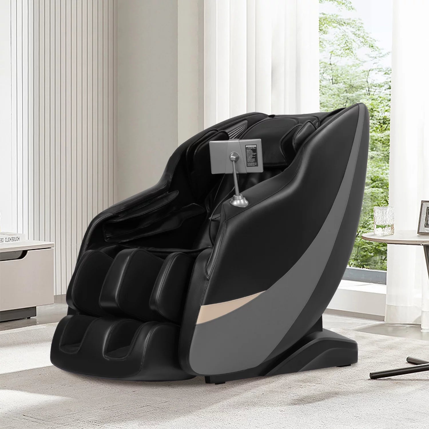 "Ultimate 3D Zero Gravity Heated Massage Chair - Home & Office Recliner (Black)"